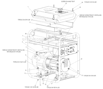 Part Location Diagram of Z-D20897 Porter Cable Assembly Frame H650CS Se